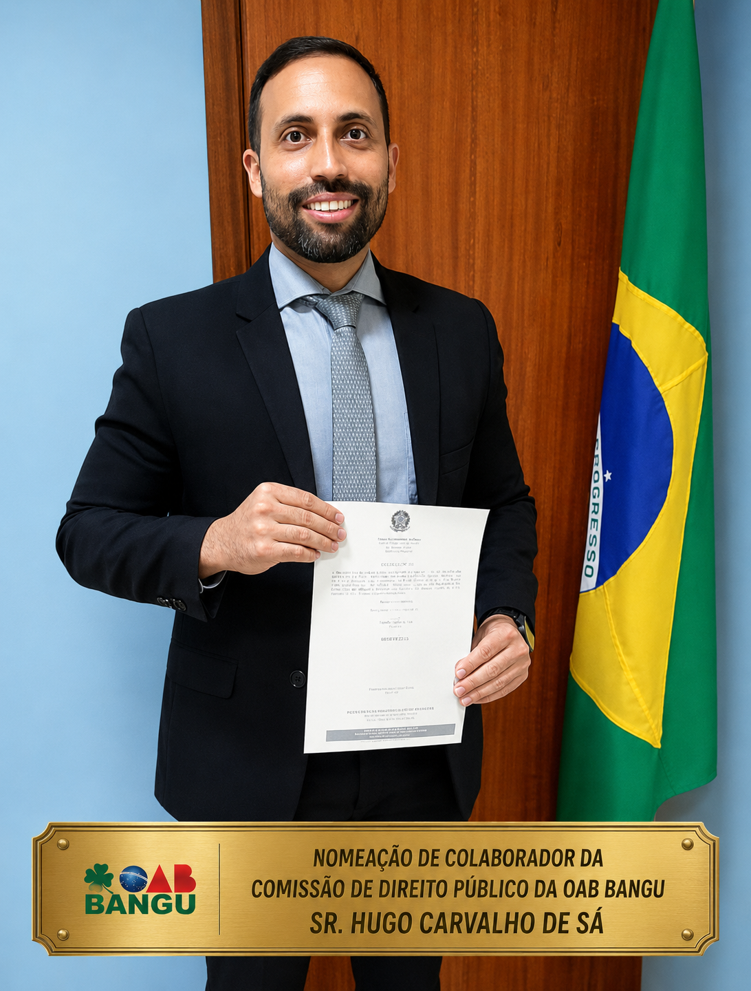 Nomeação de Dr. Hugo Carvalho na Comissão de Direito Público da OAB Bangu